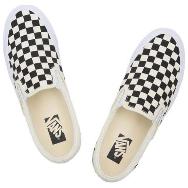 Кроссовки Vans LX Classic Slip On 98 Low Топ Скейтборд Обувь Унисекс Черный белый - изображение 3