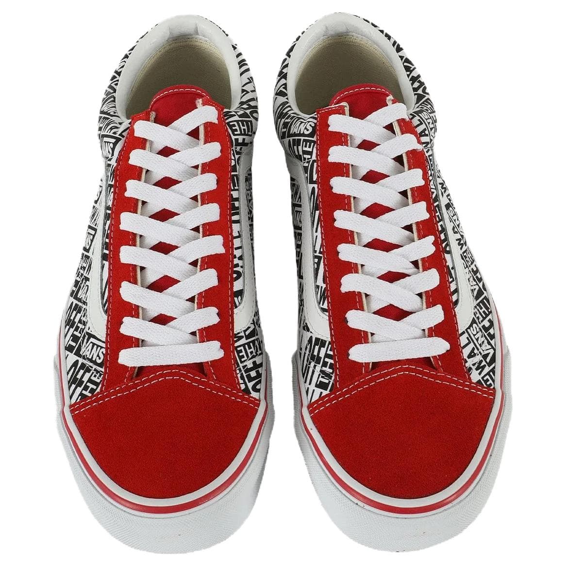 Кроссовки Vans Style 36 Low Топ Скейтборд Обувь Мужская Красная Белая - изображение 3