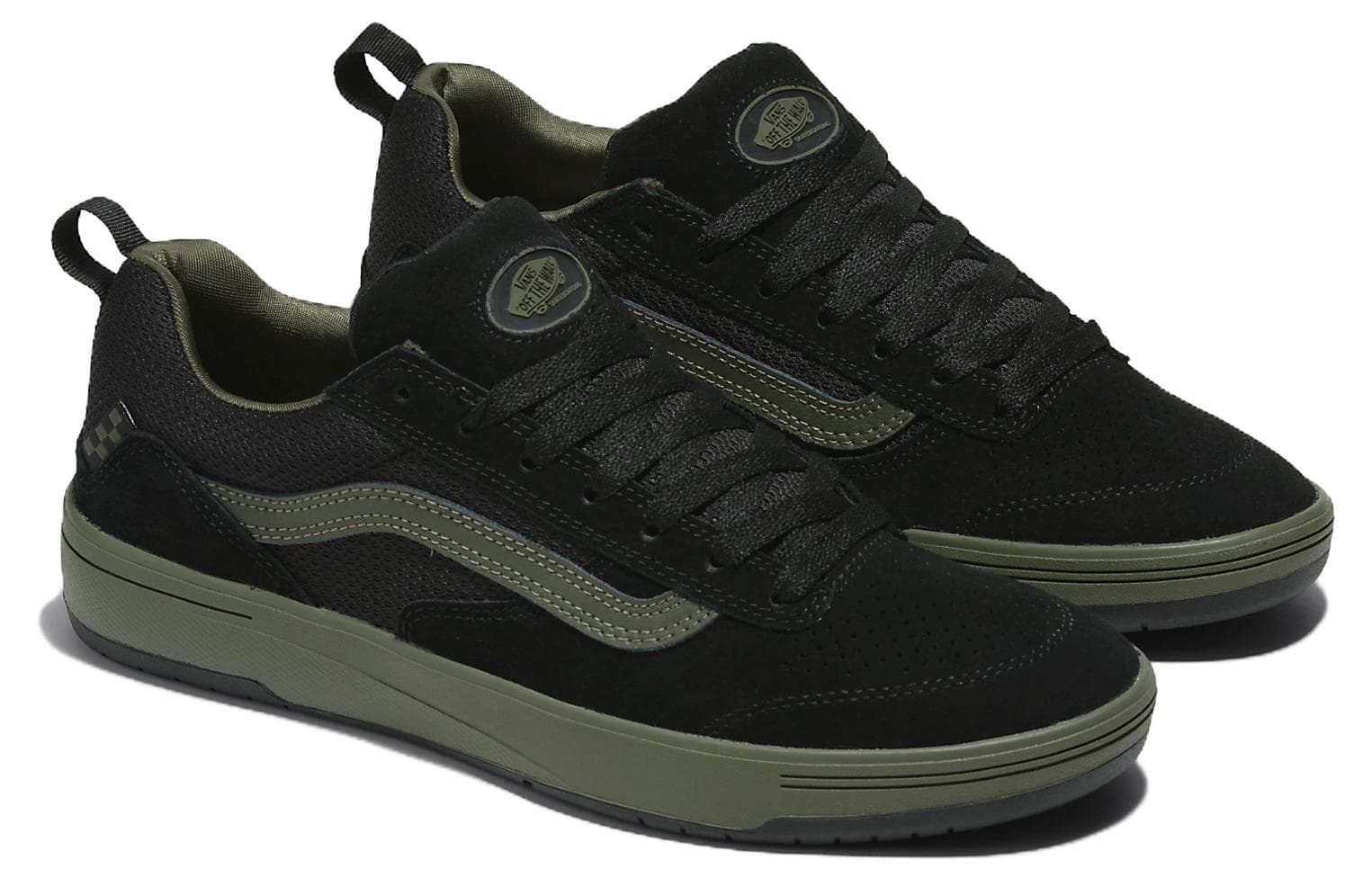 Кроссовки Vans Zahba Удобные устойчивые к истиранию дышащие низкие кеды для скейтбординга унисекс черные и зеленые - изображение 3