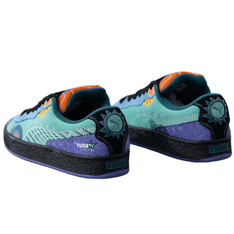 Кроссовки PUMA Suede XL Устойчивые к истиранию Низкие Кроссовки для скейтбординга Унисекс Фиолетовые Черные - изображение 3