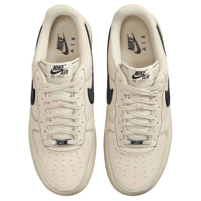 Кроссовки Nike Air Force 1 Коровья кожа Low Топ Скейтборд Обувь Мужской Бежевый - изображение 4