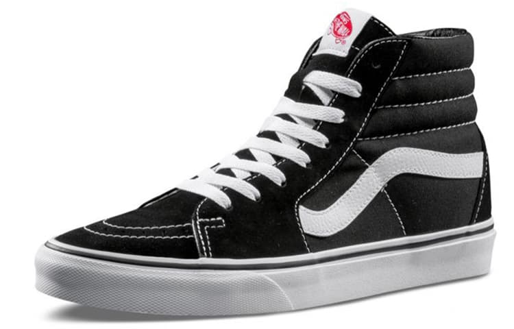 Кроссовки Vans SK8-Hi Black White - изображение 3