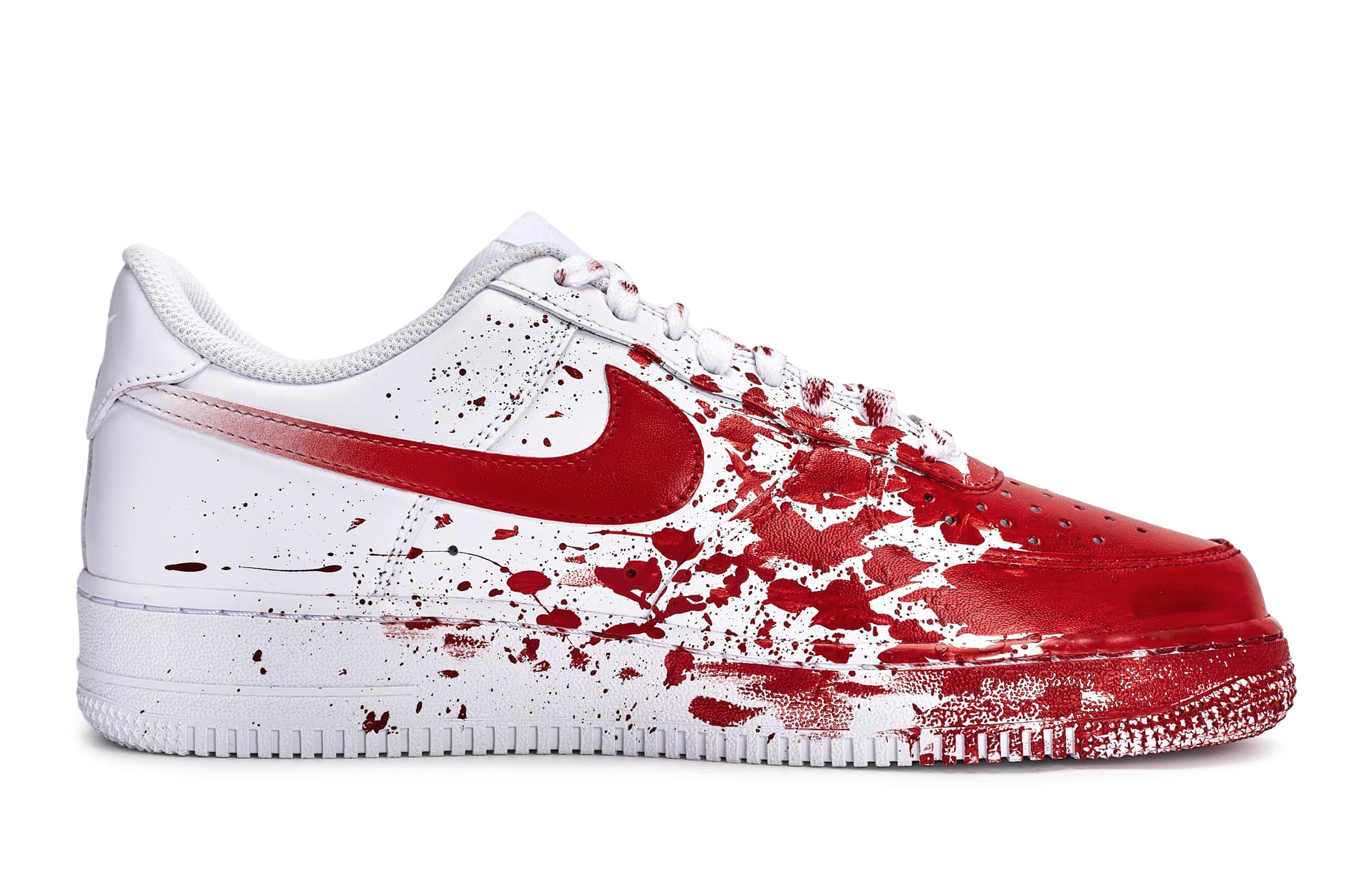 Кроссовки Nike Air Force 1 Low White Red — фото 3