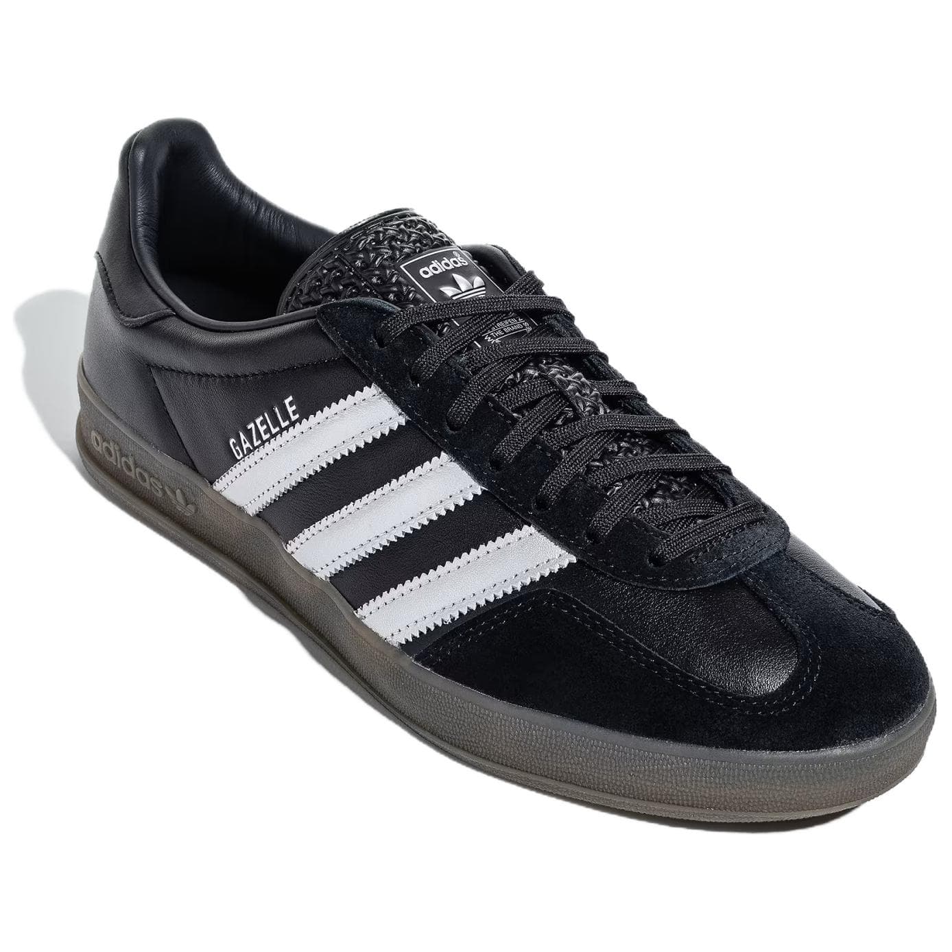 Кроссовки Adidas Originals GAZELLE INDOOR Устойчивая к истиранию низкая обувь для скейтбординга Мужская Черная - изображение 2