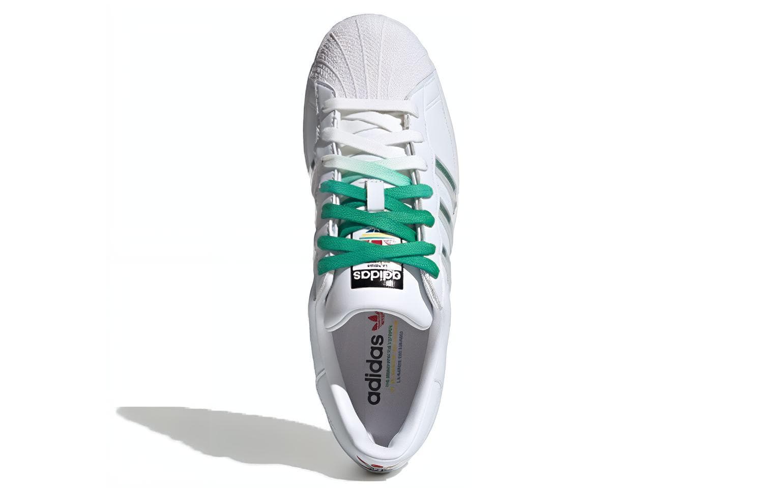 Кроссовки adidas Superstar White Green - изображение 5