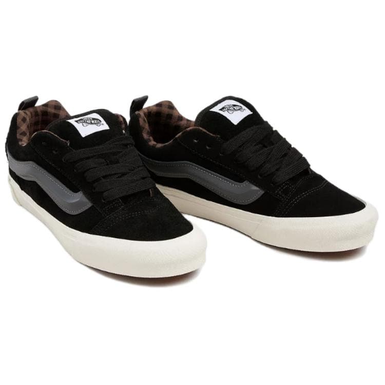 Кроссовки Vans Knu Skool Устойчивая к истиранию Низкая Скейтборд Обувь Женская Черная - изображение 3