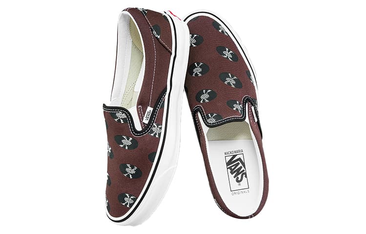Кроссовки WACKO MARIA x Vans Slip-On Lx Brown - изображение 4