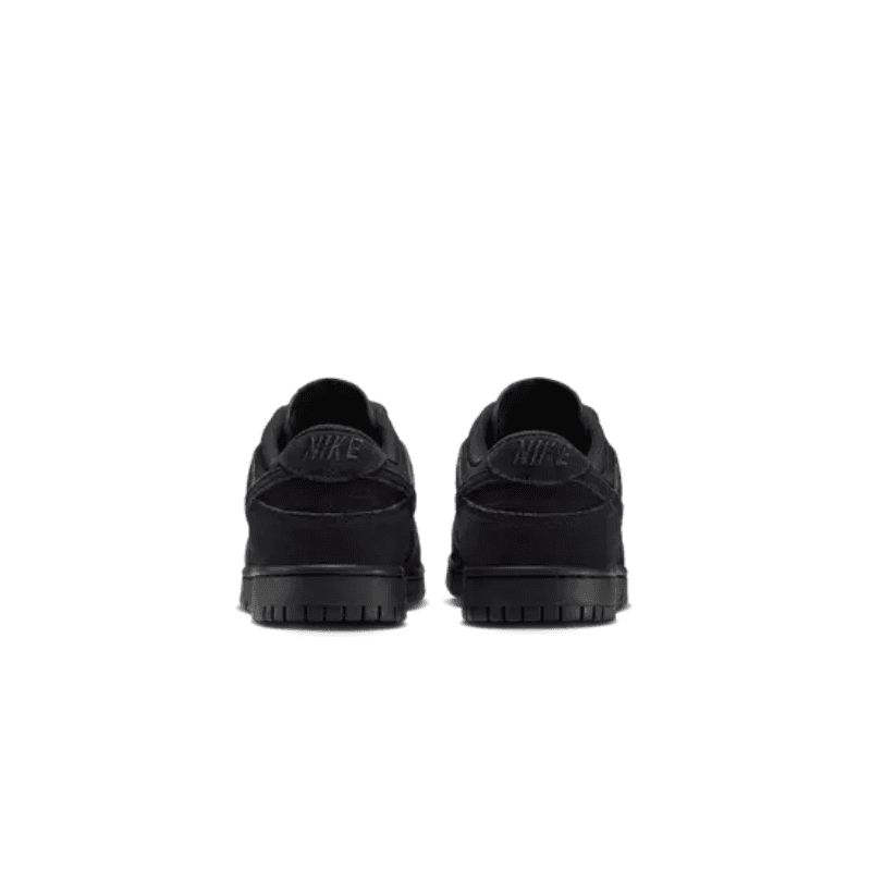 Кроссовки Nike Dunk Кожа Амортизация Низкие Кеды Скейтборд Обувь Унисекс Черные - изображение 5