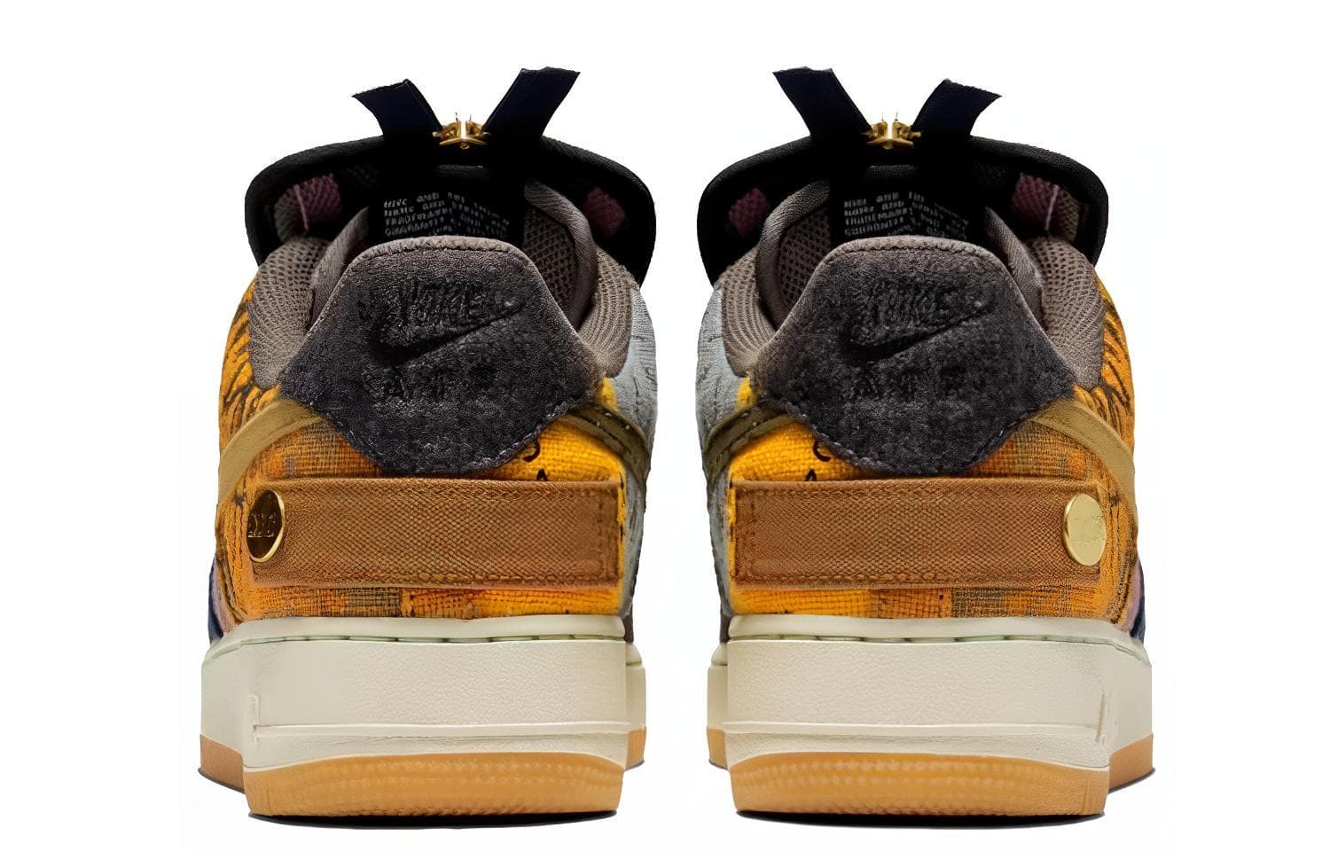 Кроссовки Travis Scott x Nike Air Force 1 "Cactus Jack" Yellow - изображение 4