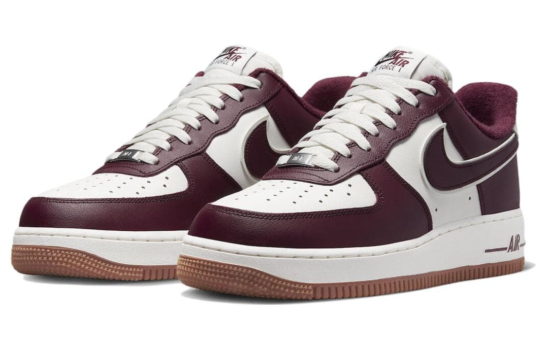 Кроссовки Nike Air Force 1 Low College Pack White Red — фото 3