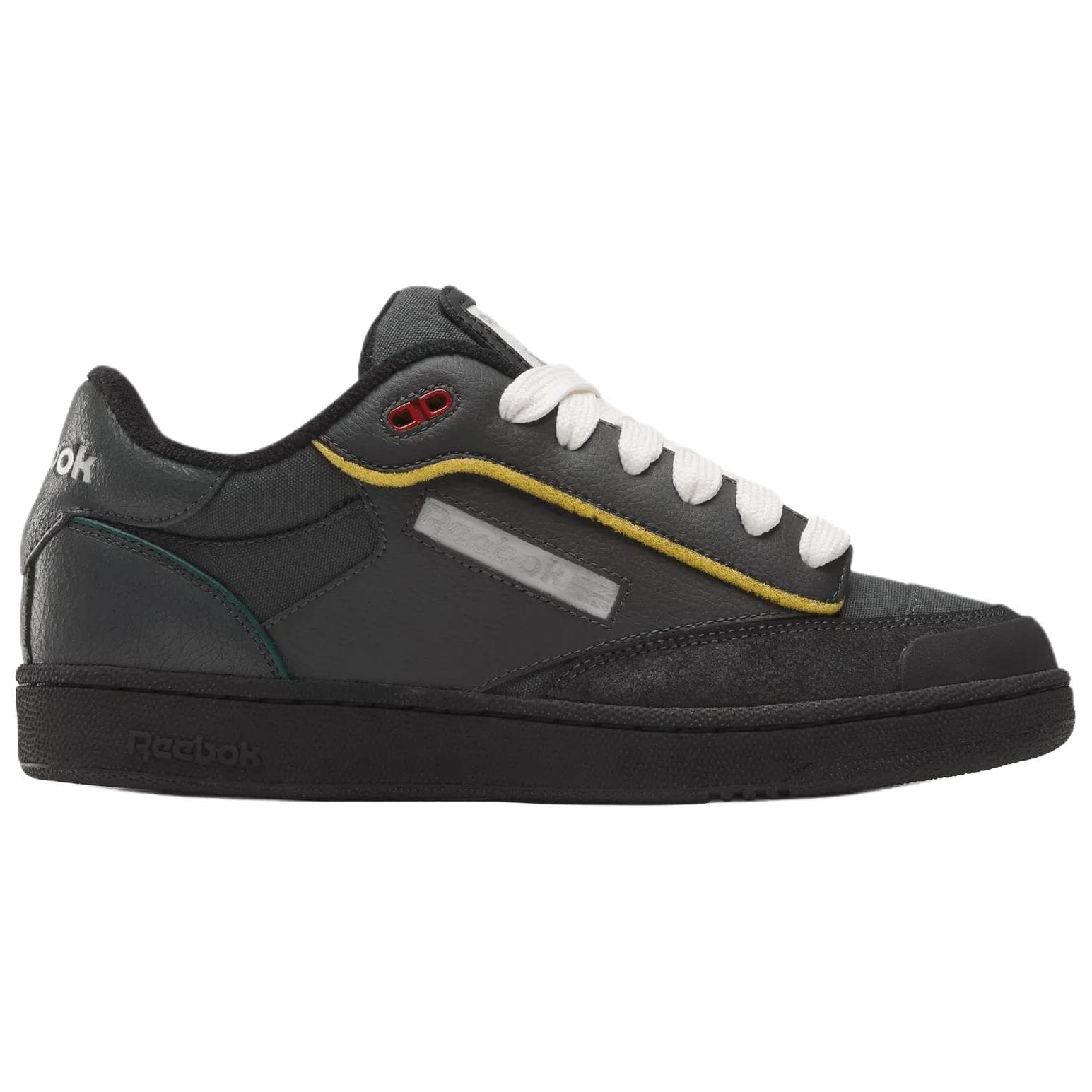 Кроссовки Reebok Club C Устойчивая к истиранию Низкая Скейтборд Обувь Унисекс Черная - изображение 2