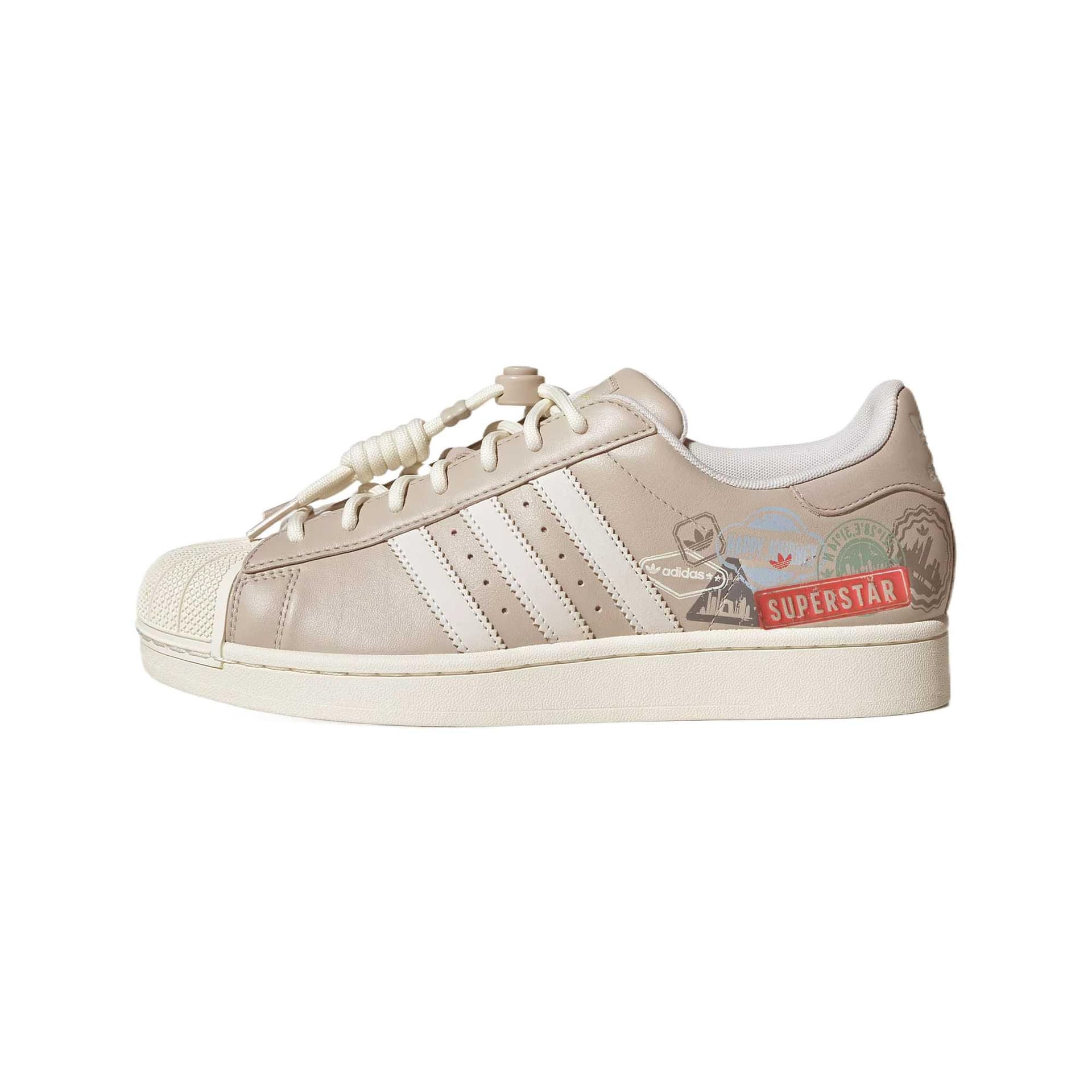 Кроссовки Adidas Originals SUPERSTAR 2 Легкий Low Топ Скейтборд Обувь Унисекс Коричневый белый - изображение 1