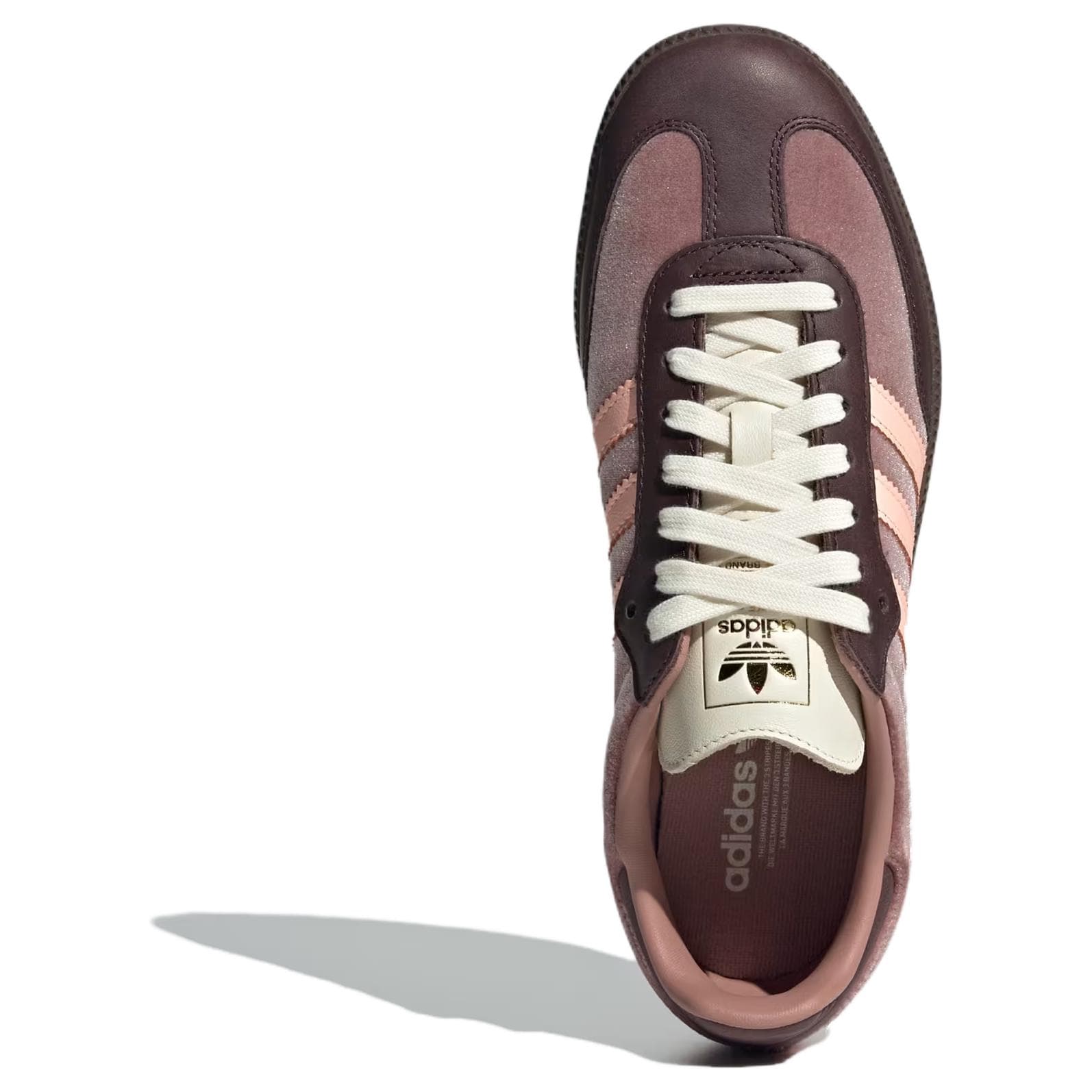 Кроссовки Adidas Originals Samba Устойчивая к истиранию Низкая Скейтборд Обувь Женская Коричневая - изображение 4