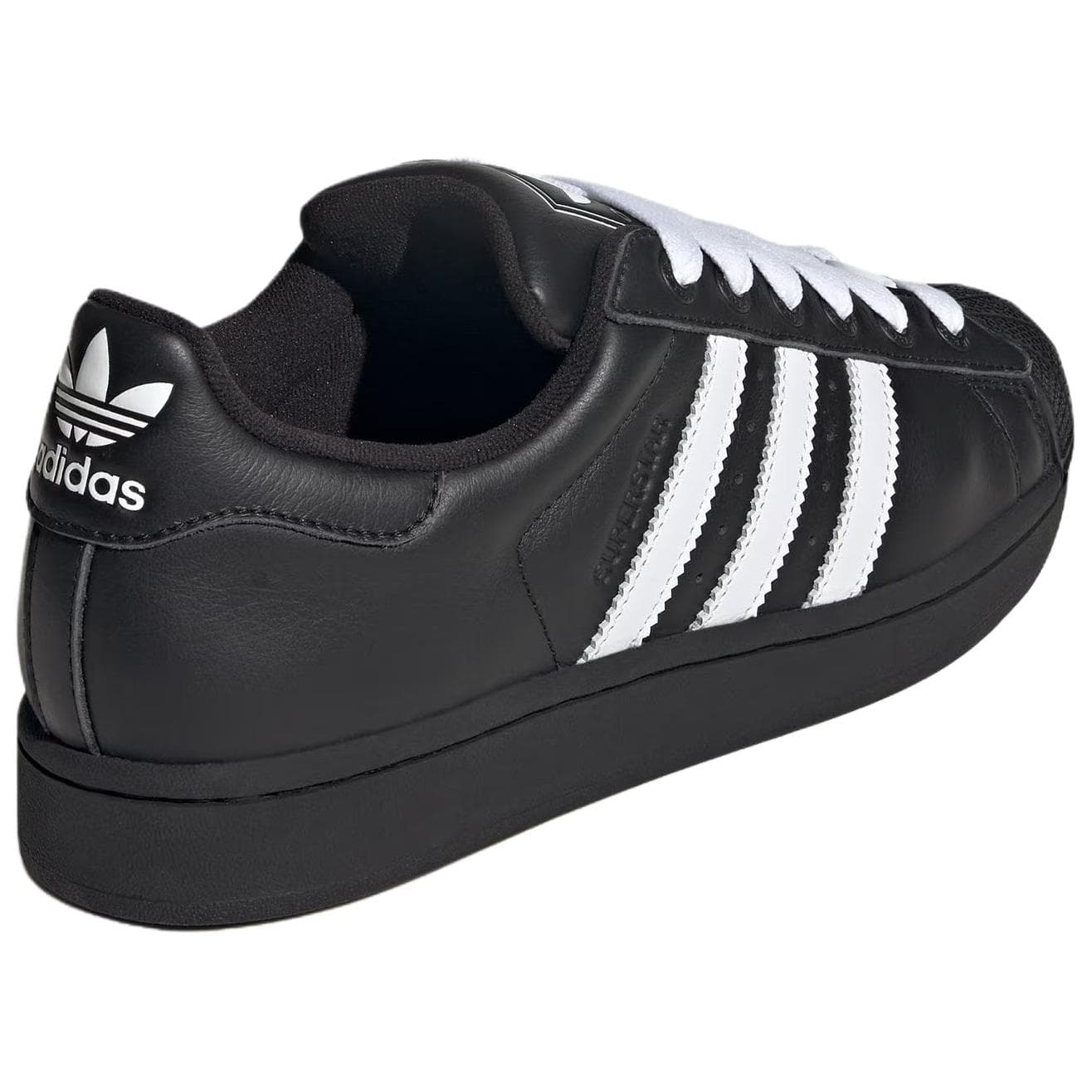 Кроссовки Adidas Originals SUPERSTAR 2 Кожа Скейтборд Обувь Унисекс Черный белый - изображение 4