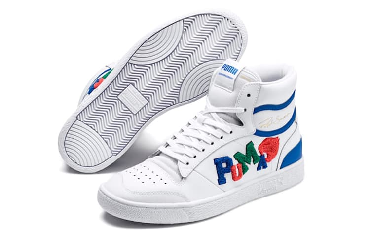 Кроссовки PUMA Ralph Sampson Mid White Blue - изображение 3