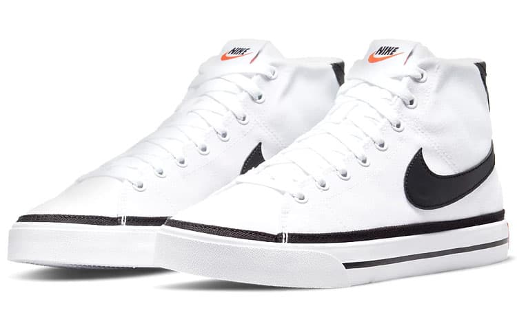 Кроссовки Nike Court Legacy Canvas Mid White Black - изображение 3