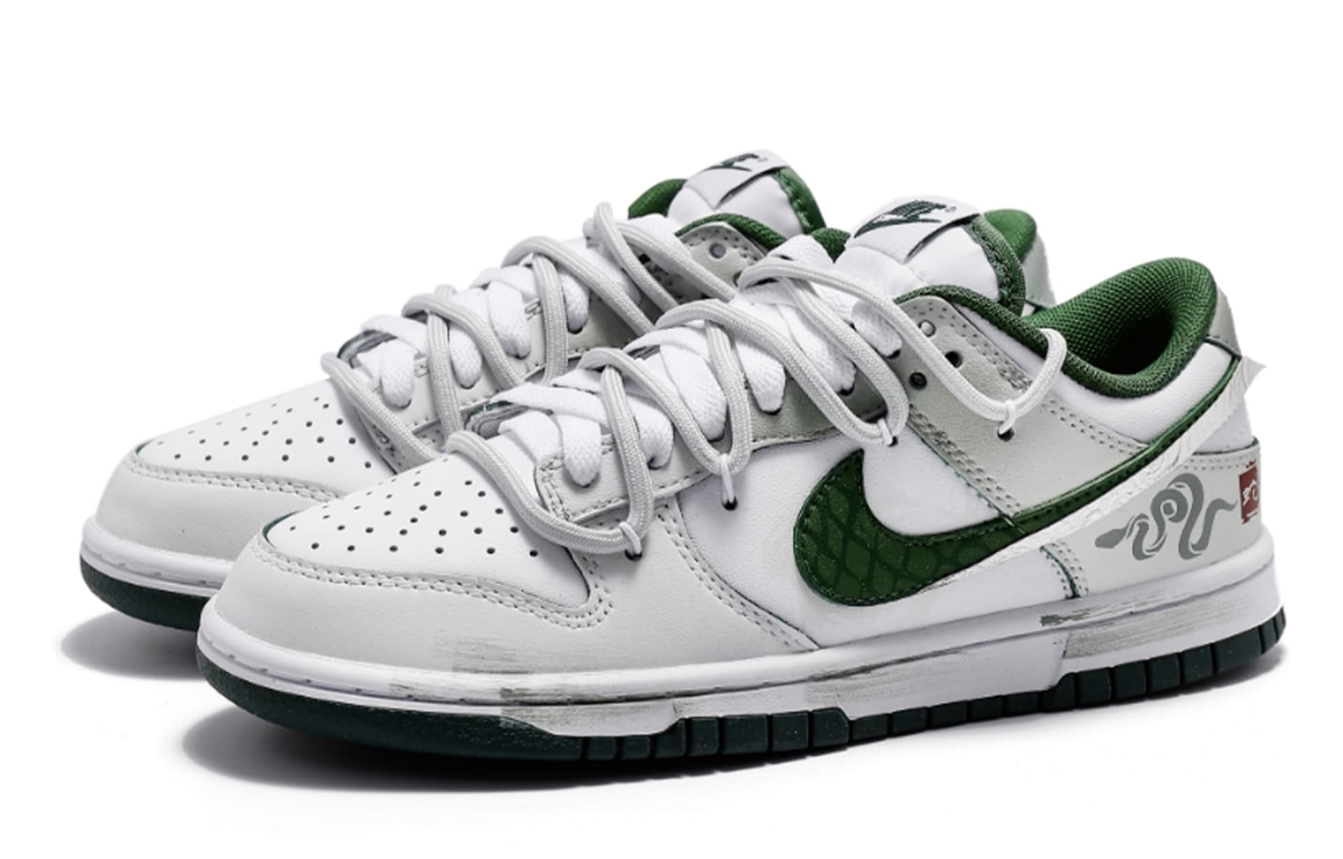 Кроссовки Nike Dunk CNY White Green - изображение 3