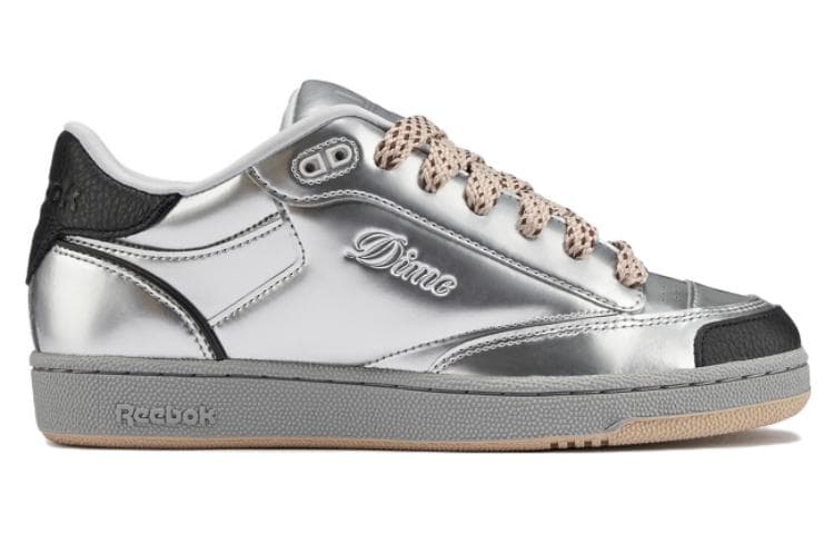 Кроссовки Dime x Reebok Club C Bulc Liquid Silver - изображение 2