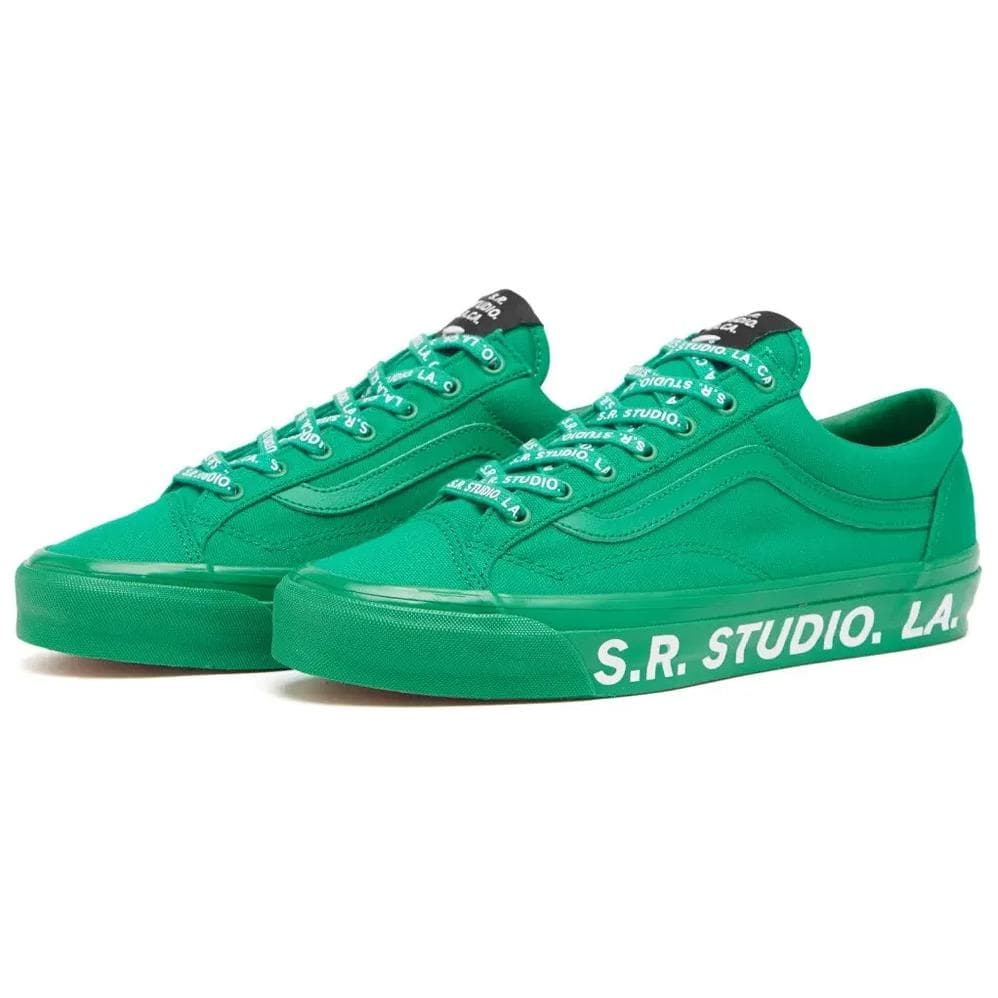 Кроссовки Vans Low Top Скейтборд Кроссовки Унисекс Зеленые - изображение 1