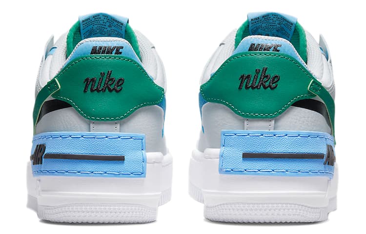 Кроссовки Nike Air Force 1 Low Shadow White Green Blue - изображение 5