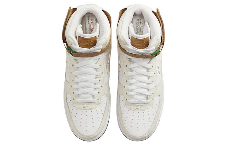 Кроссовки Nike Air Force 1 High White Brown — фото 4