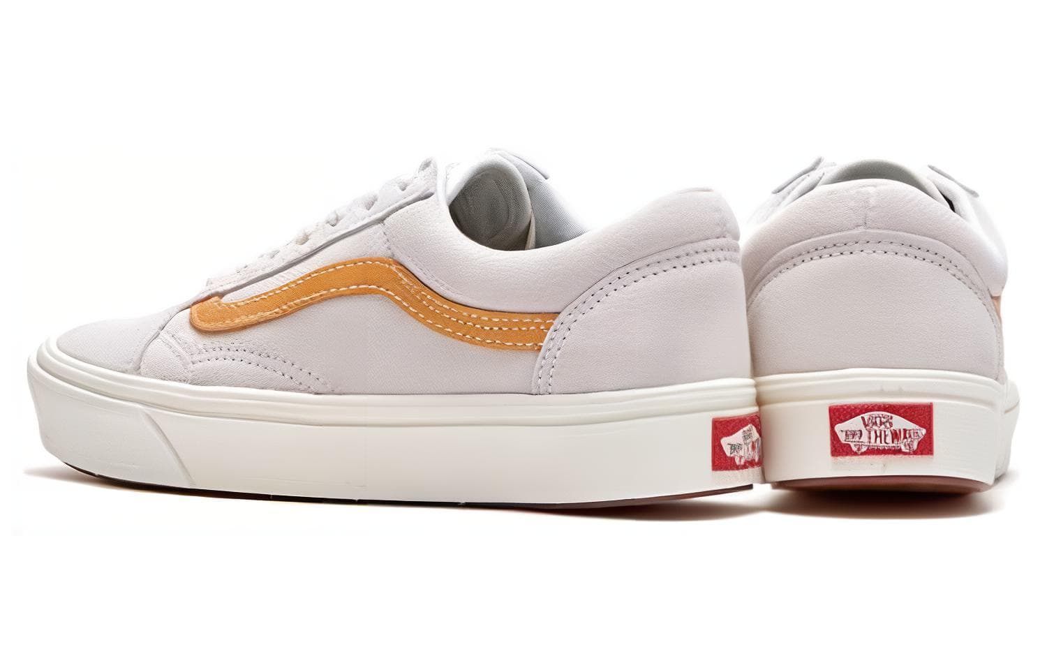 Кроссовки Vans Comfycush Old Skool Grey Orange - изображение 5