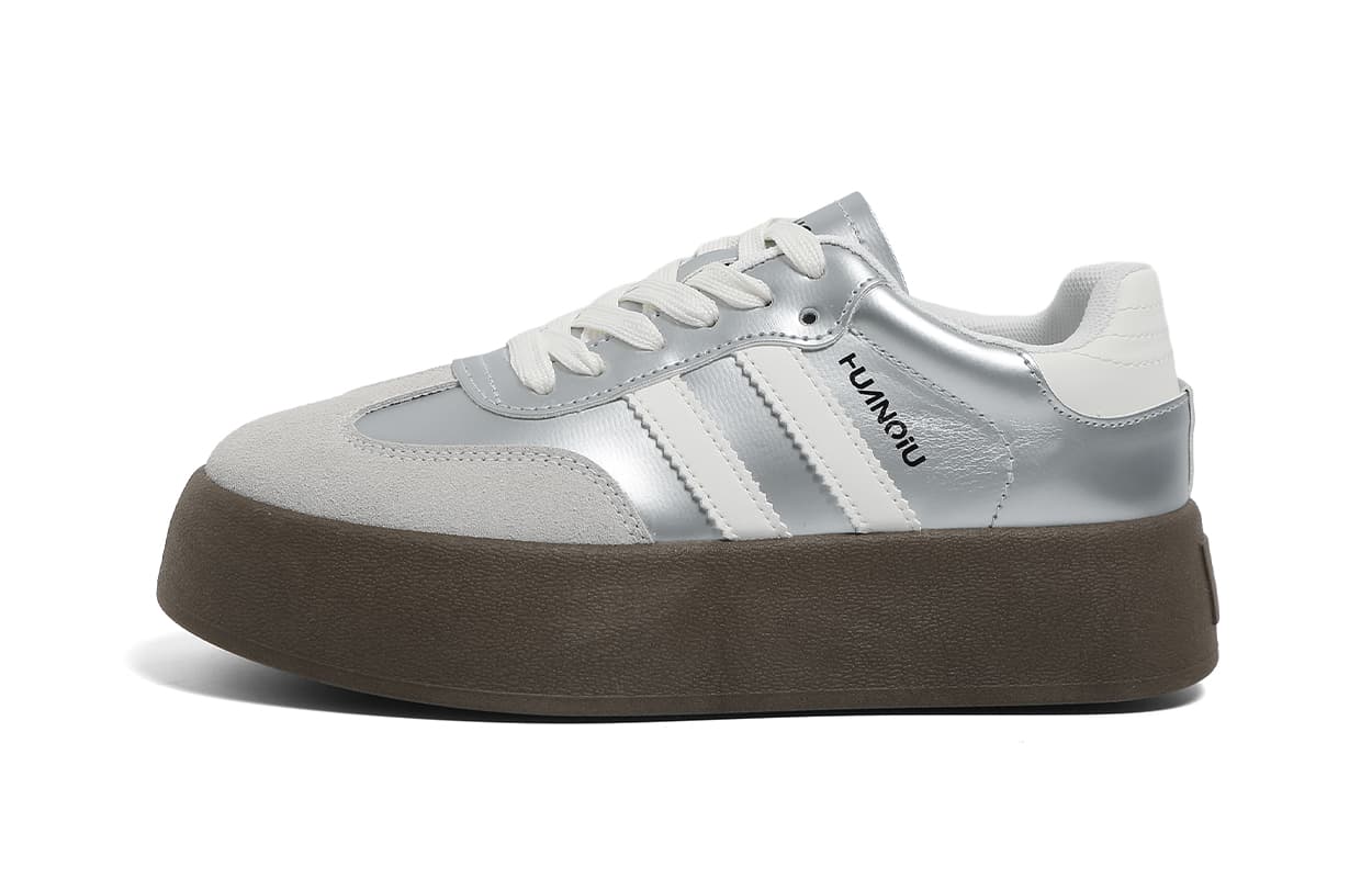 Кроссовки HUANQIU Retro Low Sneakers Silver - изображение 1