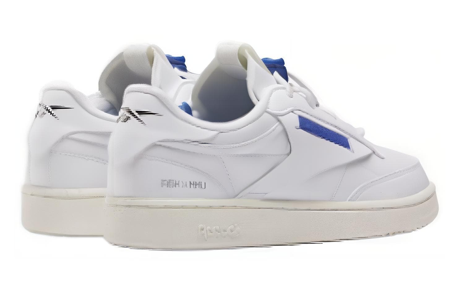 Кроссовки Milk x Reebok Club C 85 VEGAN White Blue - изображение 4