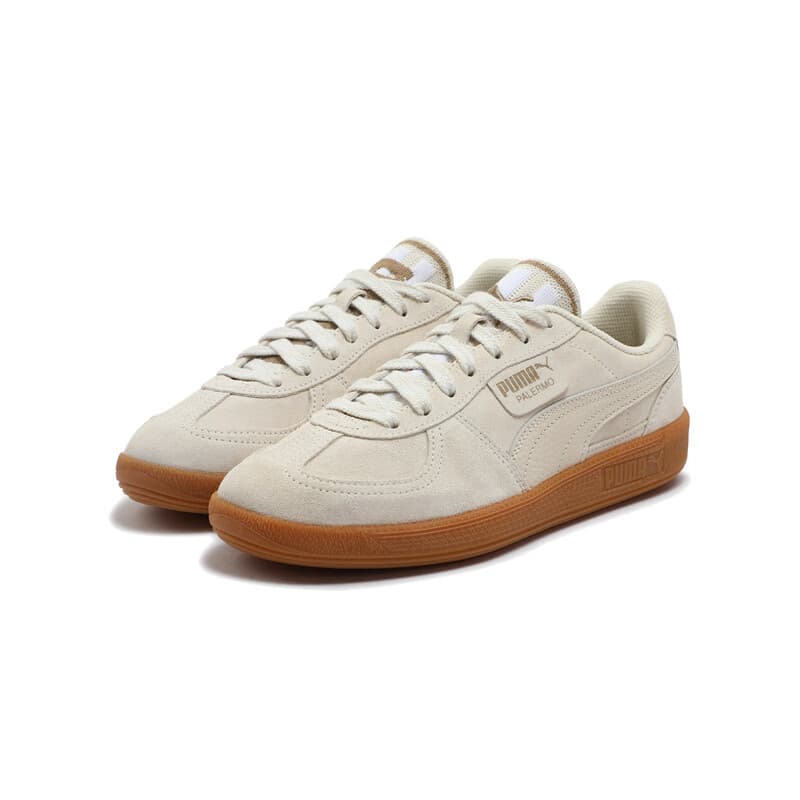 Кроссовки PUMA PALERMO Дышащие Низкие Кеды Немецкого Стиля Унисекс Абрикос - изображение 3