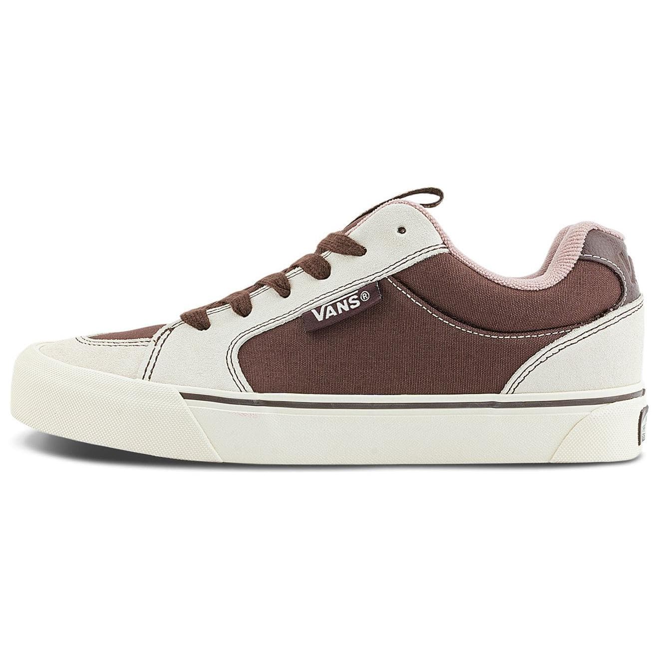 Кроссовки Vans Низкие кеды для скейтбординга Унисекс Белый Коричневый - изображение 1