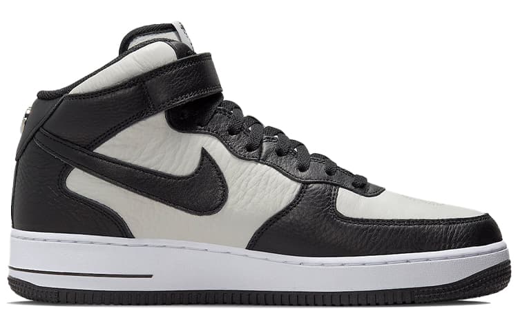 Кроссовки Stussy x Nike Air Force 1 '07 Mid SP Black White — фото 2