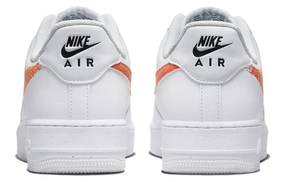 Кроссовки Nike Air Force 1 Low White Orange — фото 5