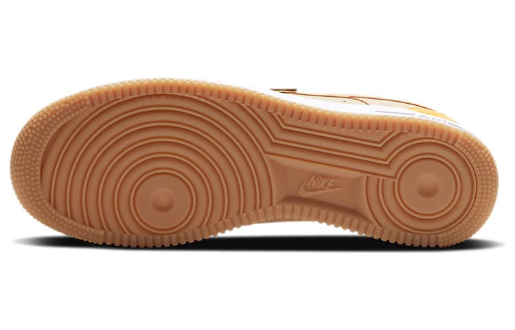 Кроссовки Nike Air Force 1 NBA Pack Cream Yellow — фото 5
