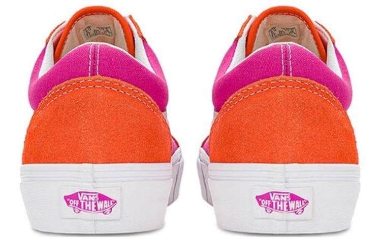 Кроссовки Vans Old Skool Pink Orange White - изображение 5