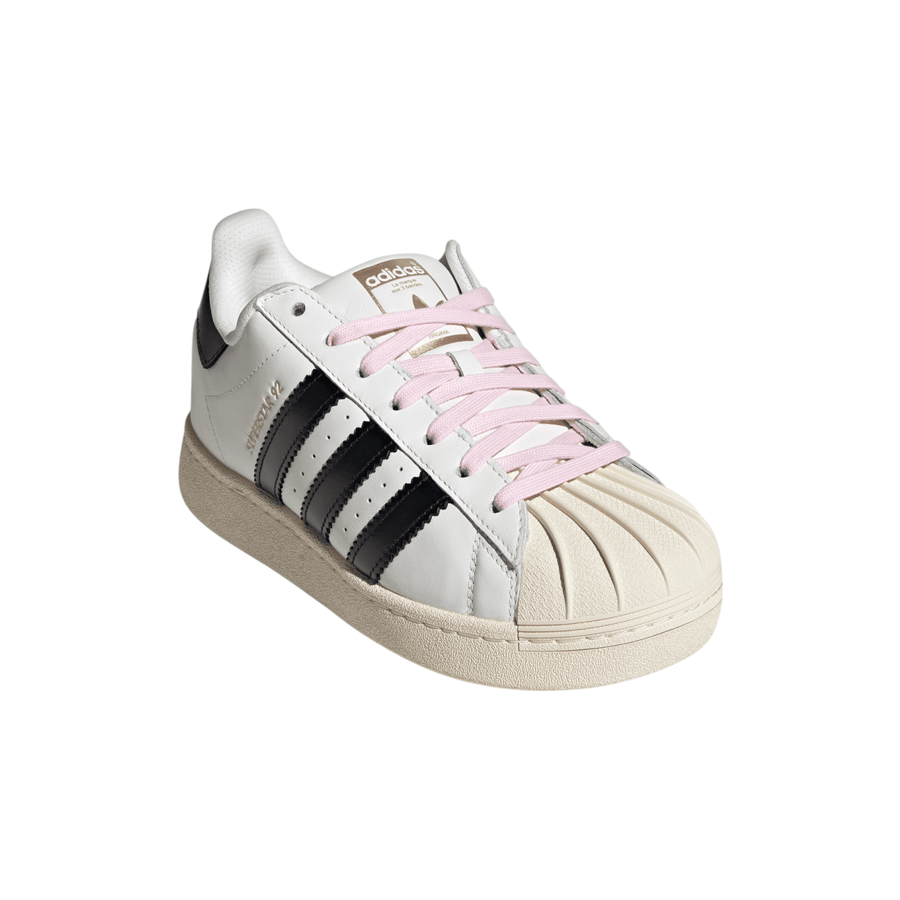 Кроссовки PHARRELL X adidas originals Superstar 92 Устойчивые к истиранию низкие скейтбордические кроссовки Мужские Белый Черный - изображение 3