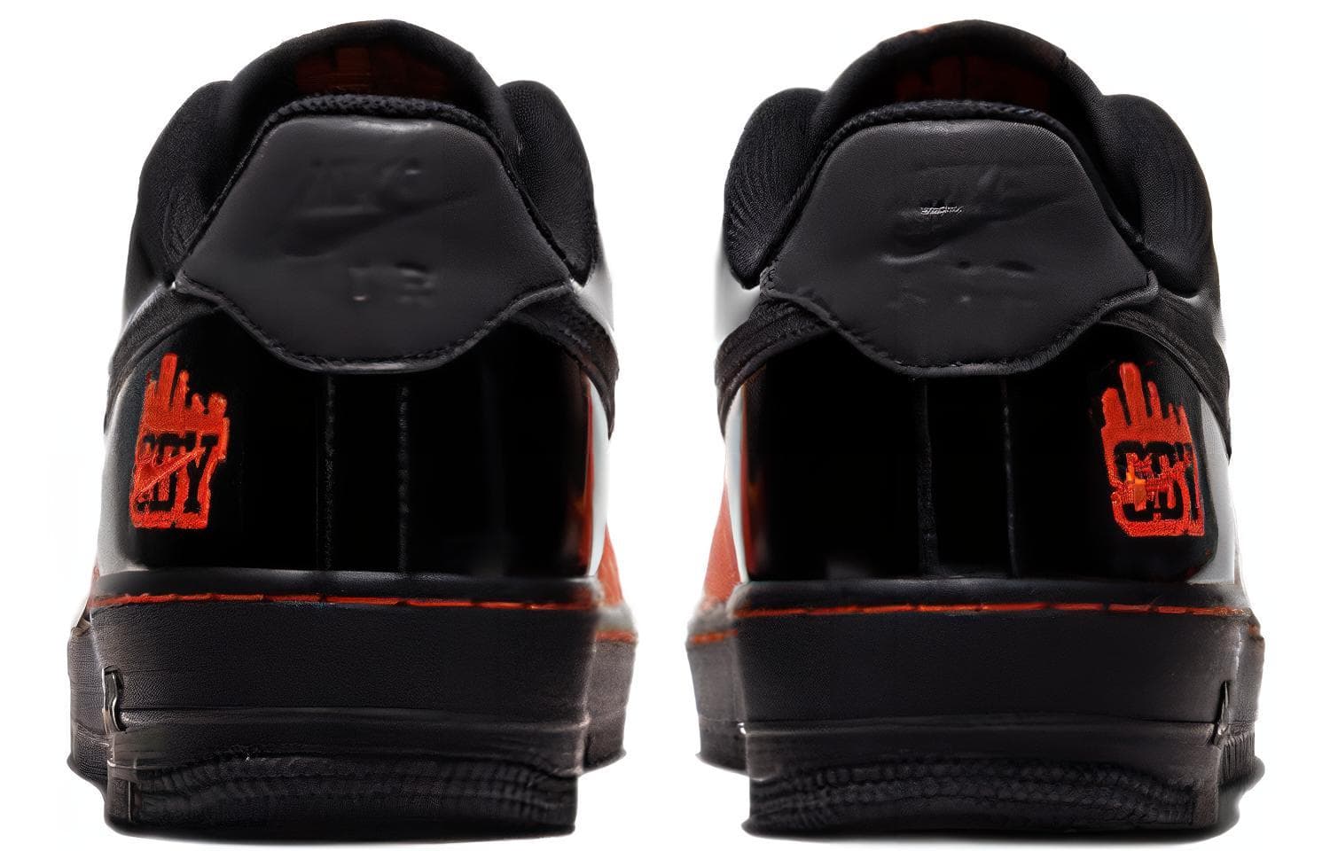 Кроссовки Nike Air Force 1 Shibuya Halloween Black Orange — фото 4
