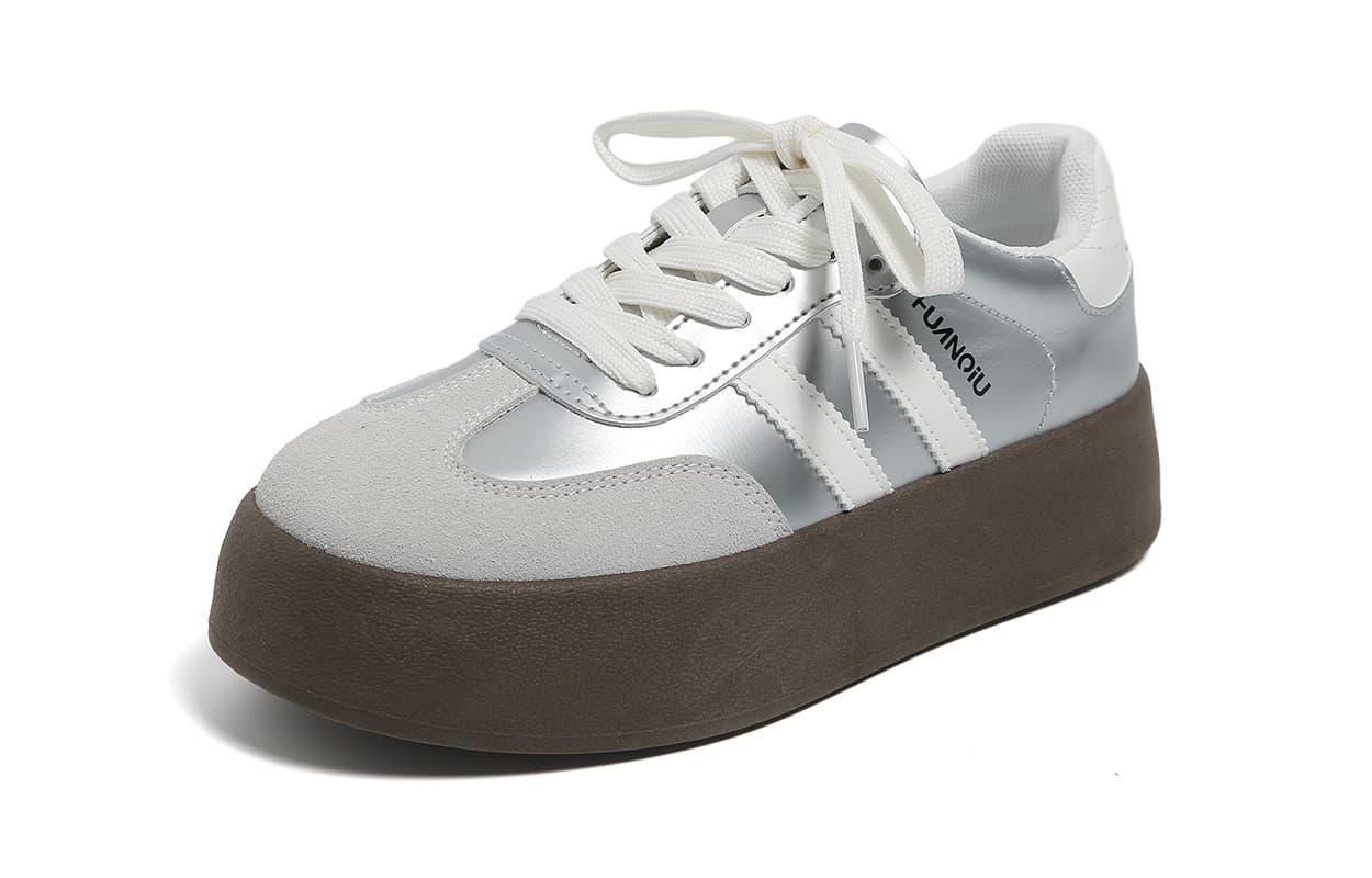 Кроссовки HUANQIU Retro Low Sneakers Silver - изображение 3
