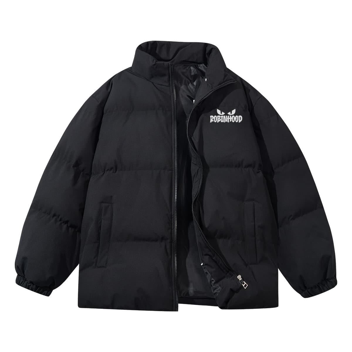 Зимняя куртка пуховик ROBINHOOD American Luxury Streetwear Винтажная модель Свитшот 2 шт Утолщенный с начесом Теплоизоляционный Спина - изображение 2