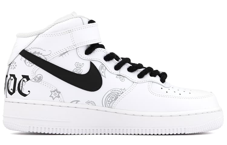 Кроссовки Nike Air Force 1 '07 Mid Black White - изображение 2