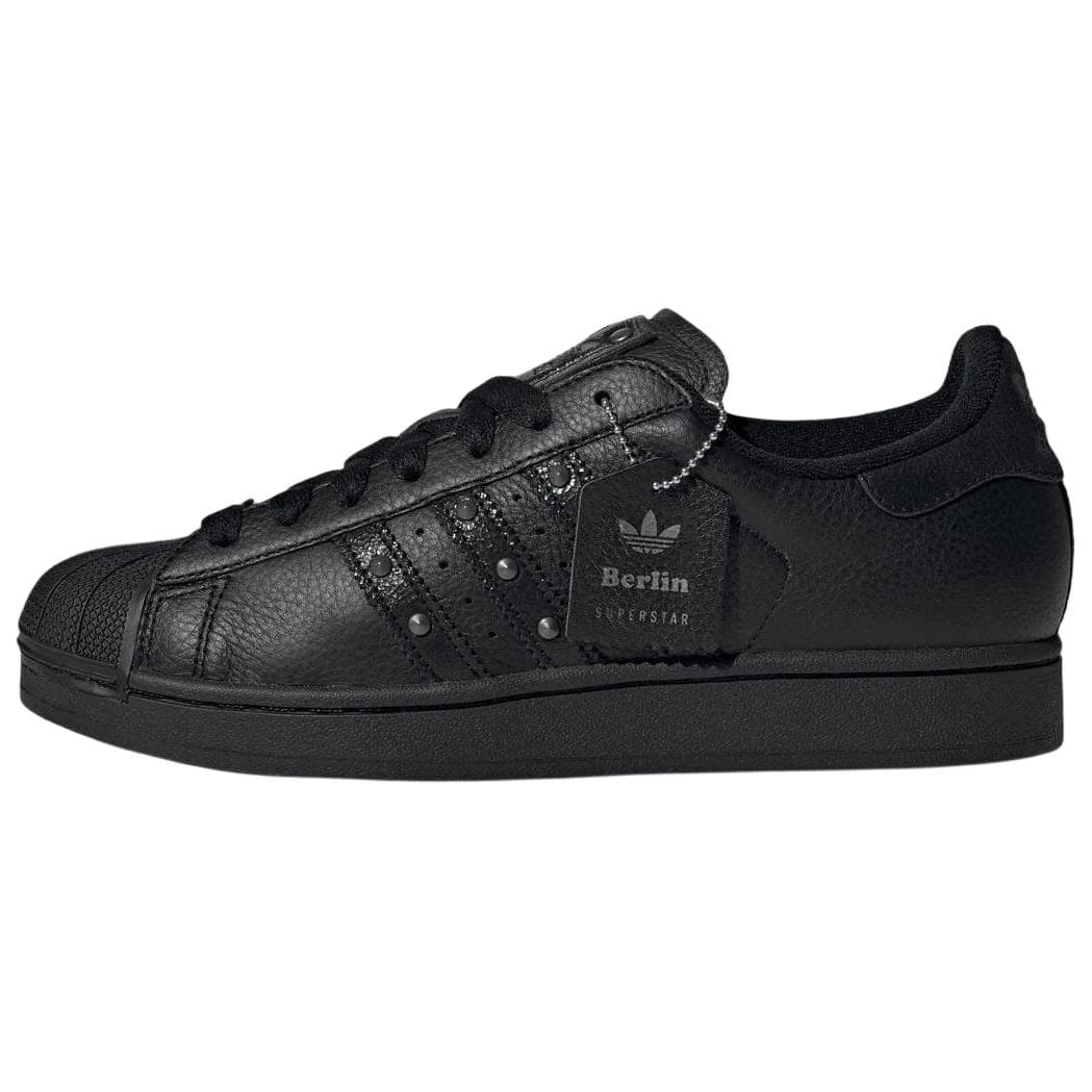 Кроссовки Adidas Originals Superstar кожаные низкие кроссовки для скейтбординга унисекс черные - изображение 1
