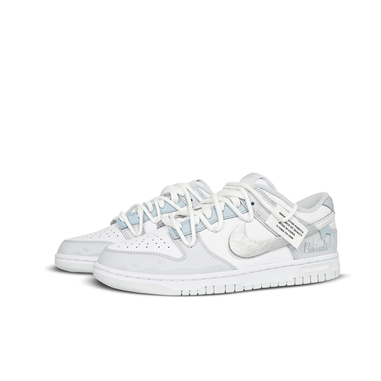 Кроссовки Nike Dunk Low Retro White Silver - изображение 3