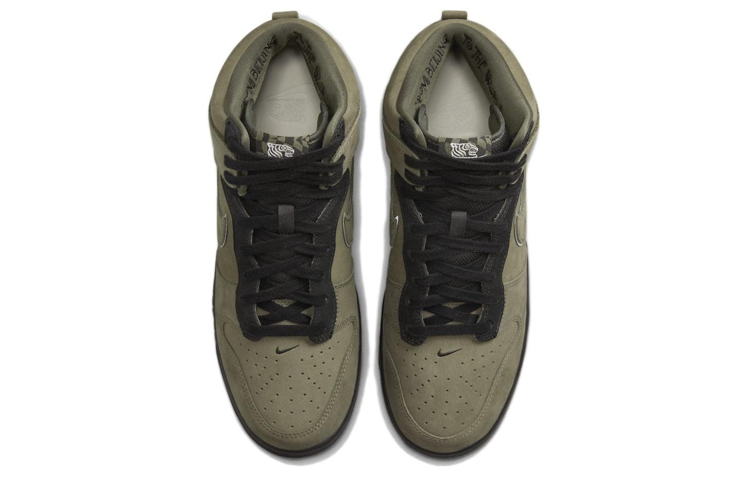 Кроссовки SoulGoods x Nike Dunk High "90s" Olive - изображение 4