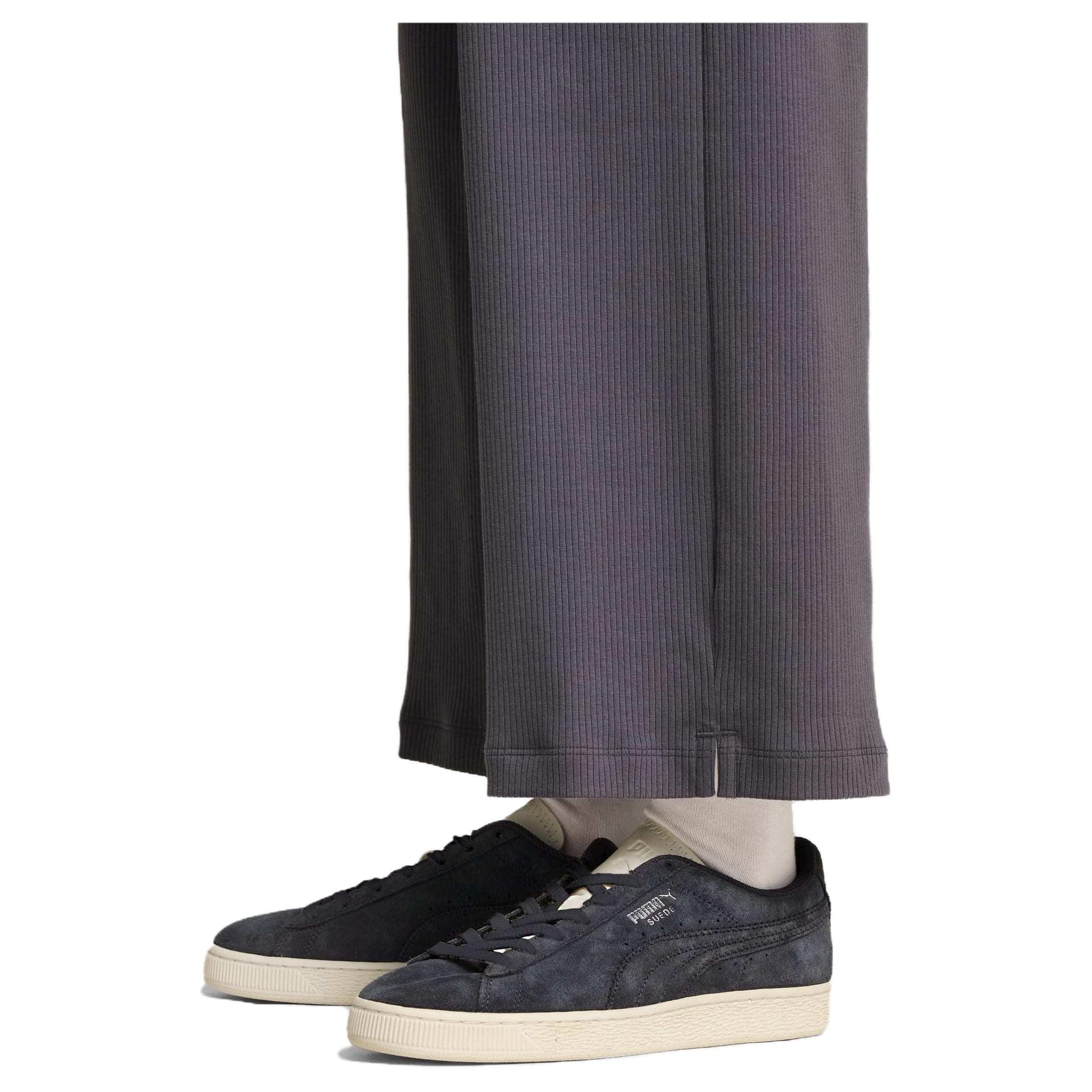 Кроссовки PUMA Suede Premium Black Grey - изображение 5