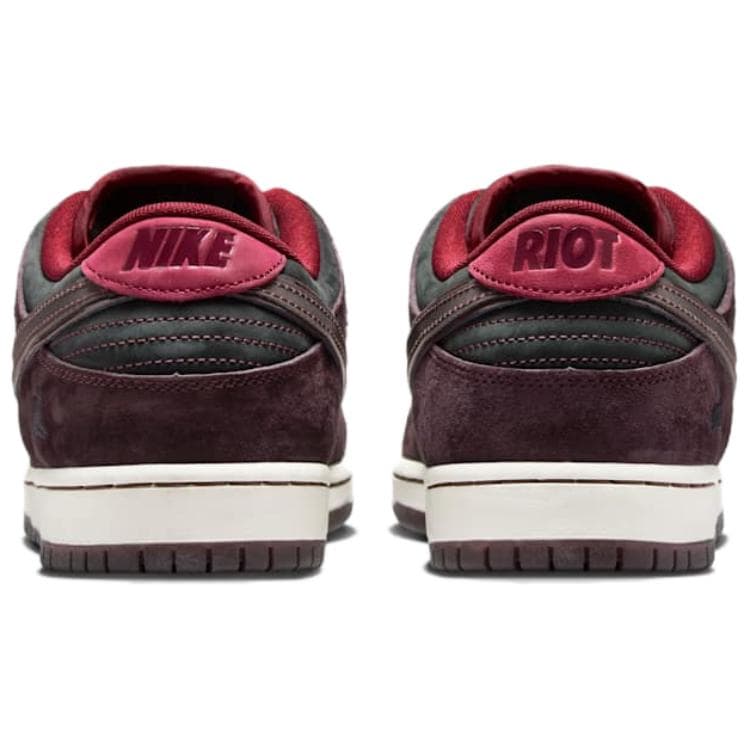 Кроссовки Nike X RIOT Skateshop Dunk SB Low Топ Скейтборд Обувь Мужская Коричневая Красная - изображение 5