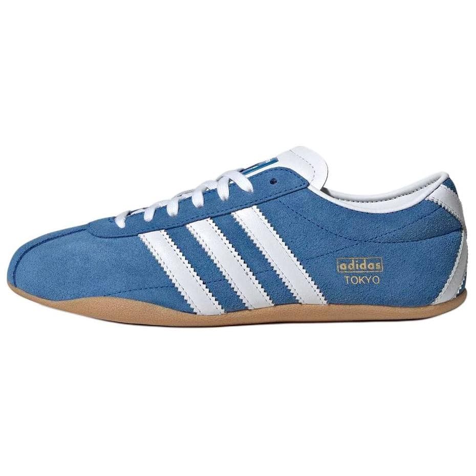 Кроссовки Adidas Originals Замша Низкий Топ Повседневная Обувь Женская Синяя - изображение 1