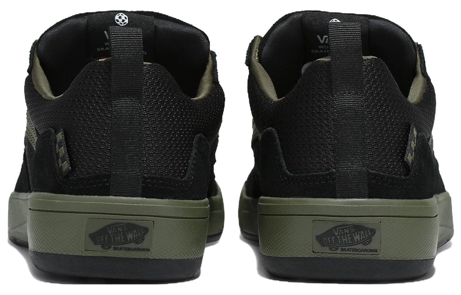 Кроссовки Vans Zahba Удобные устойчивые к истиранию дышащие низкие кеды для скейтбординга унисекс черные и зеленые - изображение 5