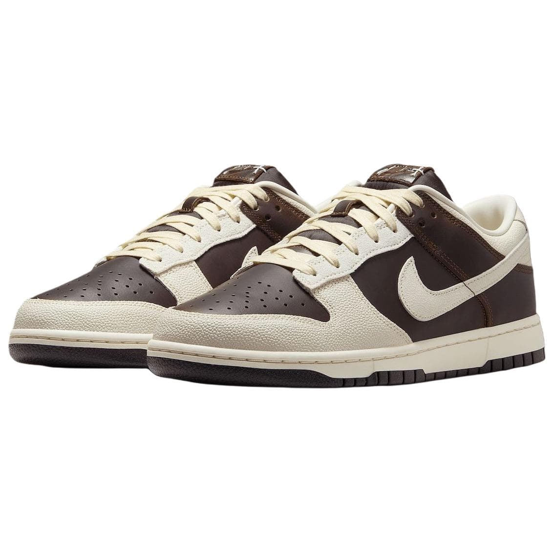 Кроссовки Nike Dunk Abrasion Resistant Низкие Кроссовки для скейтбординга Мужские Коричневые Белые - изображение 3