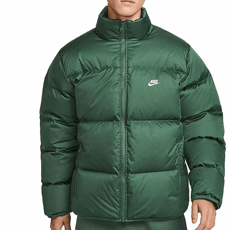Зимняя куртка NIKE ClubTherma Крой Пуховик Мужской Пихтовый Зеленый Белый - изображение 3