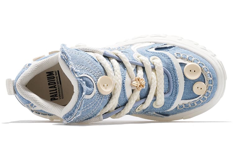 Кроссовки Palladium Skate Pallanote Light Blue White - изображение 3