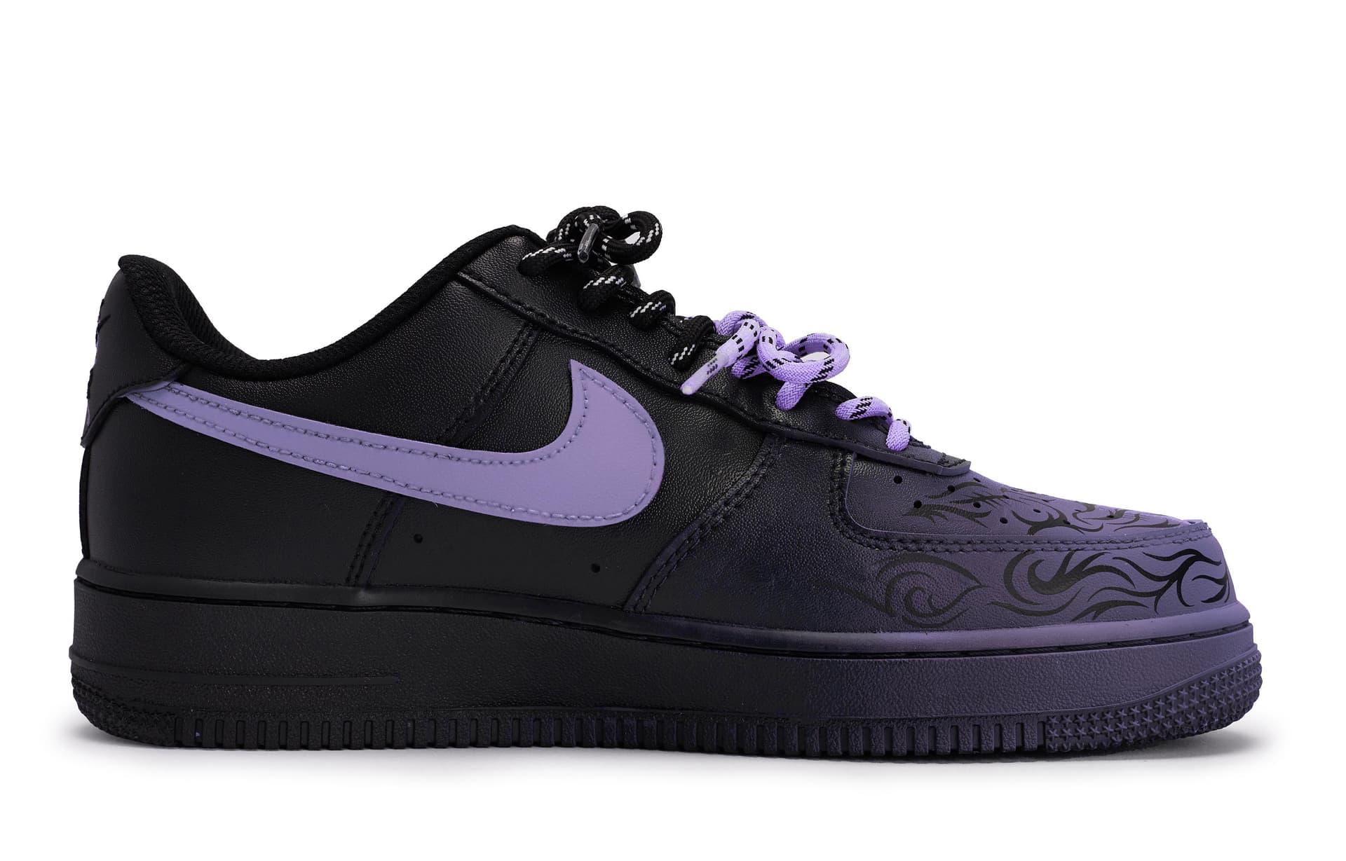Кроссовки Nike Air Force 1 '07 Black Light Purple - изображение 3